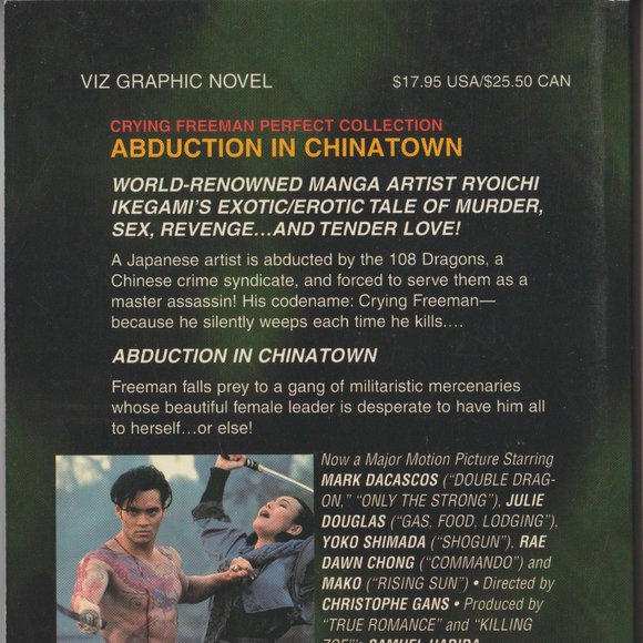 Crying Freeman Perfect Collection Abduction In Chinatown 1st Printing 1996 Viz - Picture 4 of 8